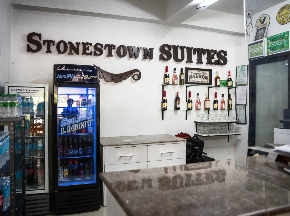 Front desk area of Stonestown Suites